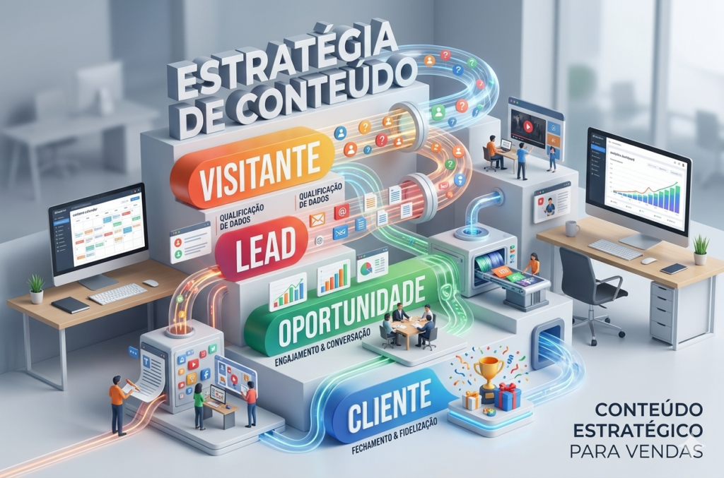 Funil de vendas orgânico para infoprodutos.