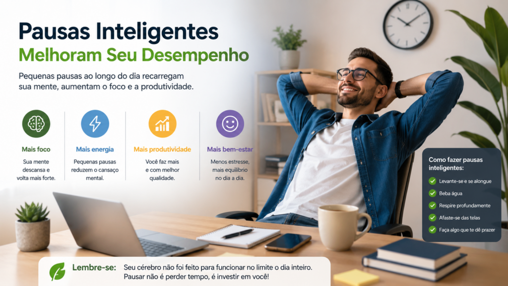 Pausas inteligentes no home office