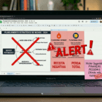 Erros comuns ao trabalhar pela internet em ambiente digital com notebook
