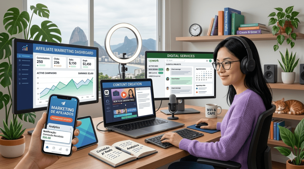 Formas de trabalhar pela internet em casa com marketing digital