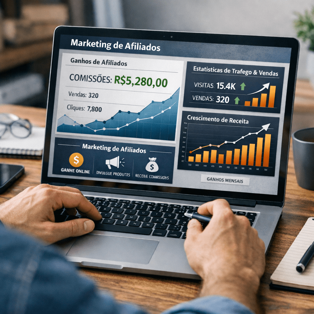 Marketing de afiliados para trabalhar pela internet