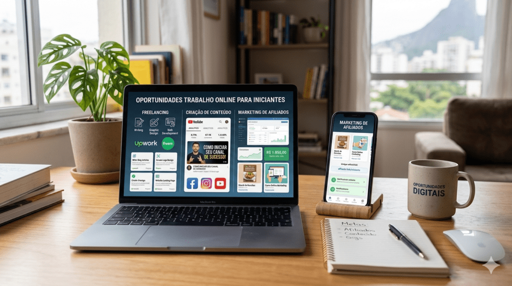 Modelos de trabalho online para iniciantes