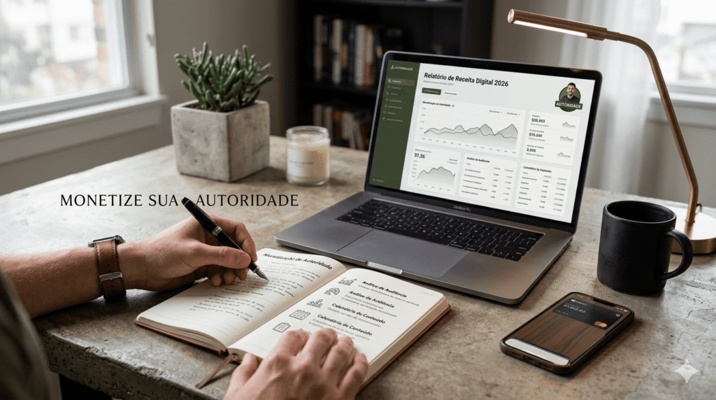 Criador produzindo conteúdo para aumentar renda online em 2026