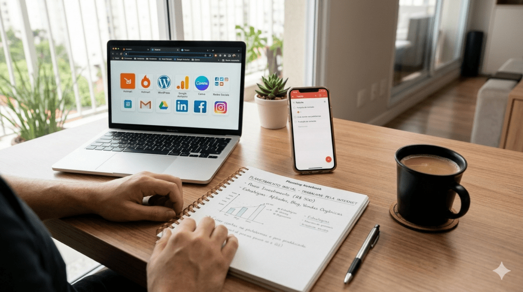 Trabalhar pela internet com pouco investimento