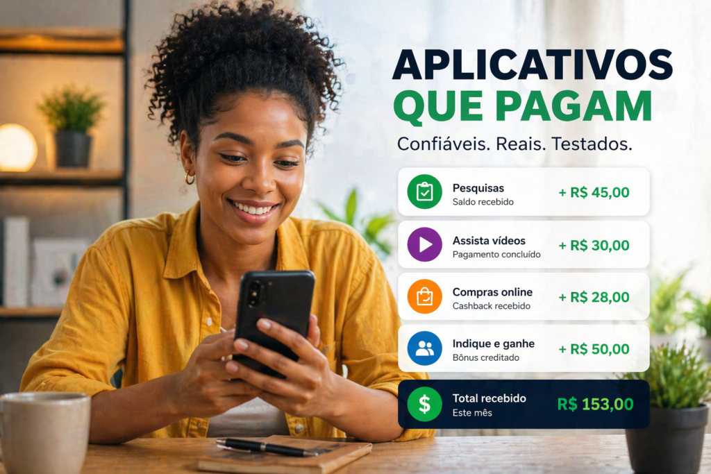 Aplicativos confiáveis que realmente pagam para renda digital.