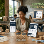 Renda extra no celular: pessoa jovem usando smartphone para trabalhar